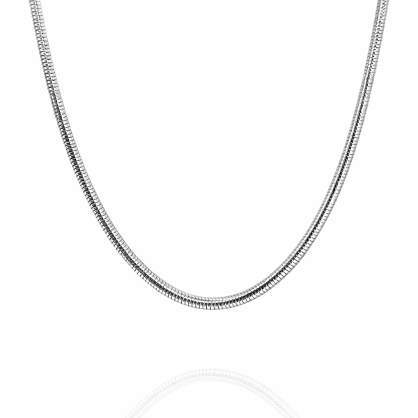 Okrugla lančana ogrlica od nehrđajućeg čelika zmijski still