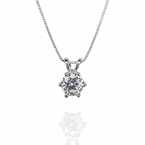 Elegantna ženska ogrlica sa sjajnim Moissanitom